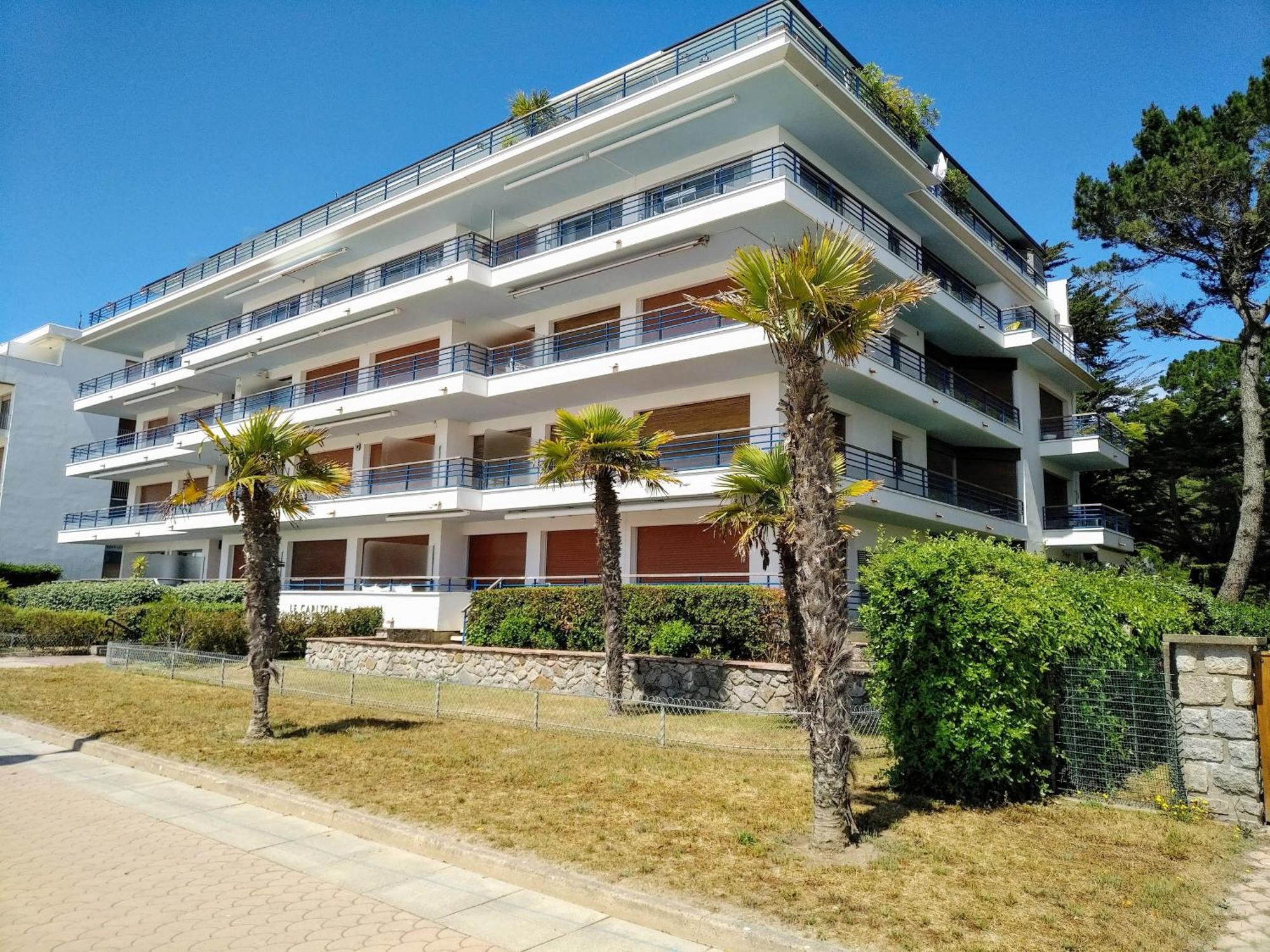 Le Capitole - Studio Plage Benoit Dans Residence Face Mer La Baule エクステリア 写真