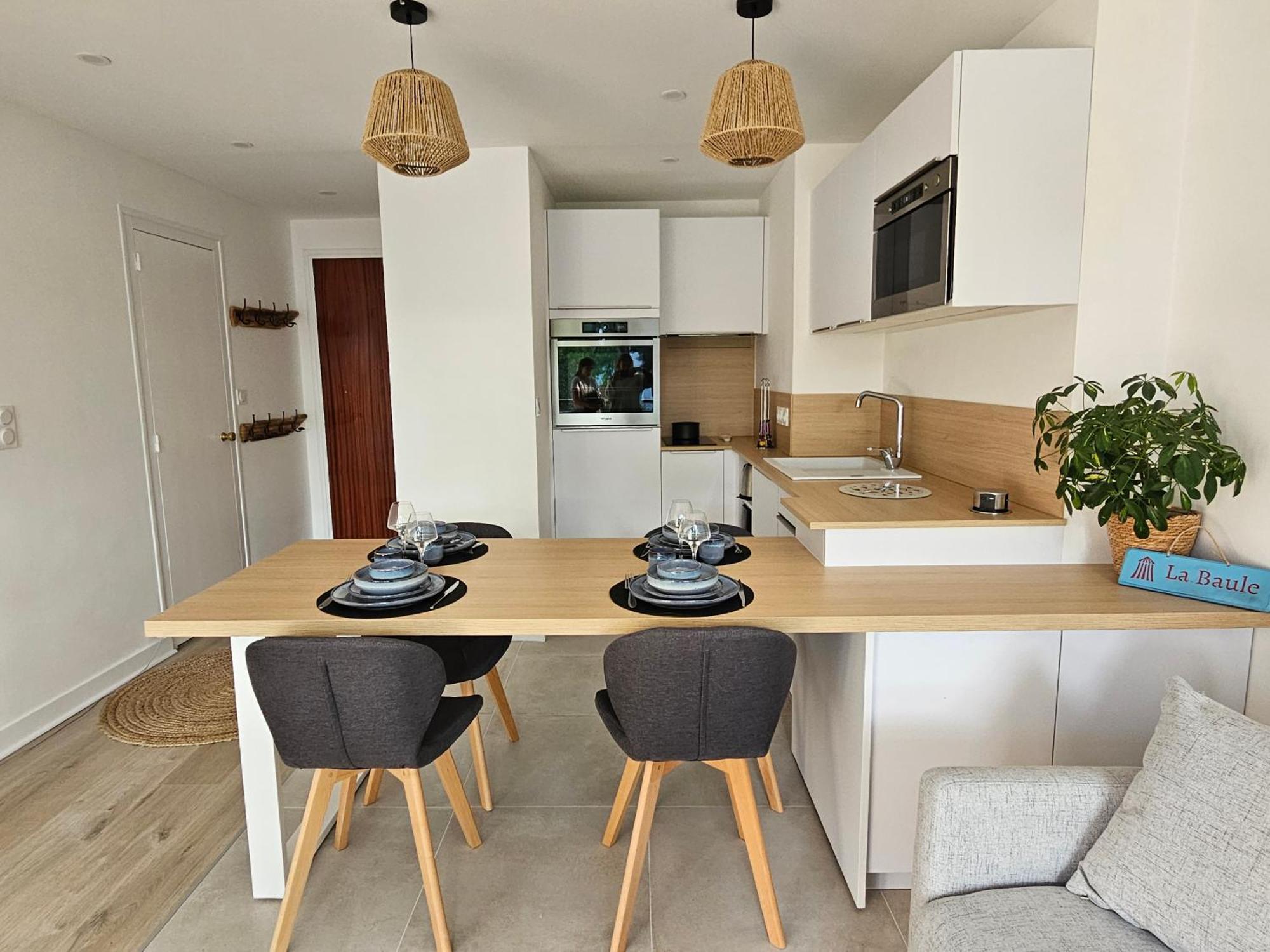 Le Capitole - Studio Plage Benoit Dans Residence Face Mer La Baule エクステリア 写真