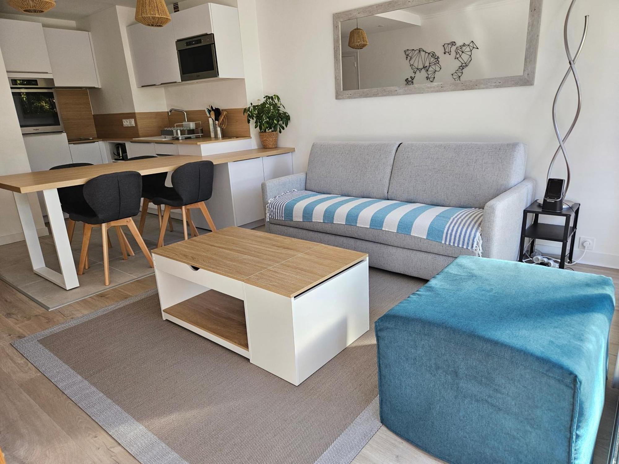 Le Capitole - Studio Plage Benoit Dans Residence Face Mer La Baule エクステリア 写真