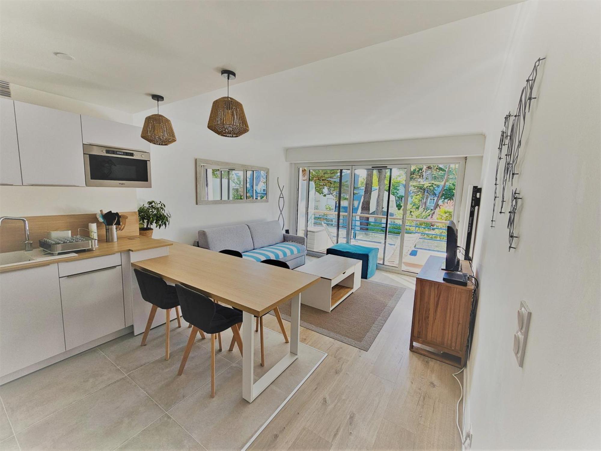 Le Capitole - Studio Plage Benoit Dans Residence Face Mer La Baule エクステリア 写真